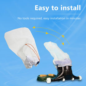 ArrogantF reusable mesh bag promotes sustainable pool upkeep.