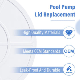 Durable ArrogantF materials provide long-lasting Hayward skimmer lid replacement