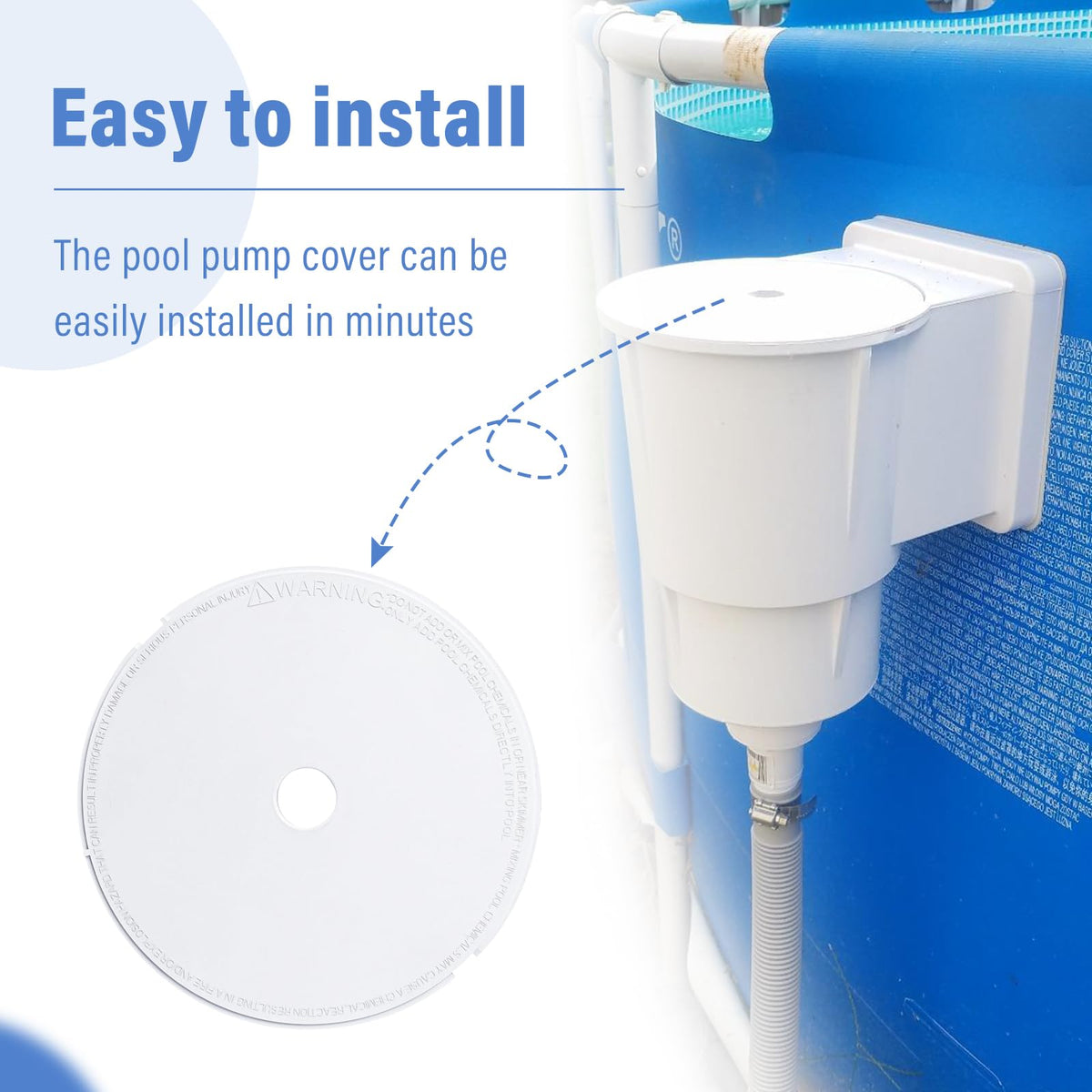 Easy to install ArrogantF skimmer lid saves time during maintenance
