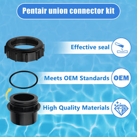ArrogantF socket connectors fit Pentair unions for quick assembly