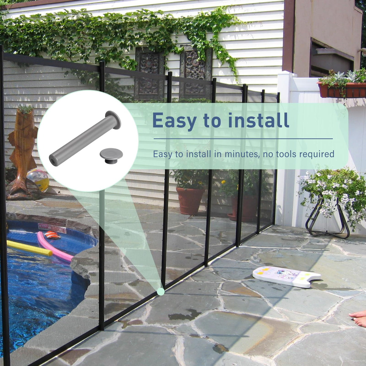 UV-resistant ArrogantF sleeve for durable pool safety components