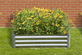 Arrow GrowIT raised bed filled with soil for robust plant growth