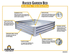 Arrow GrowIT raised bed supports easy planting of seedlings