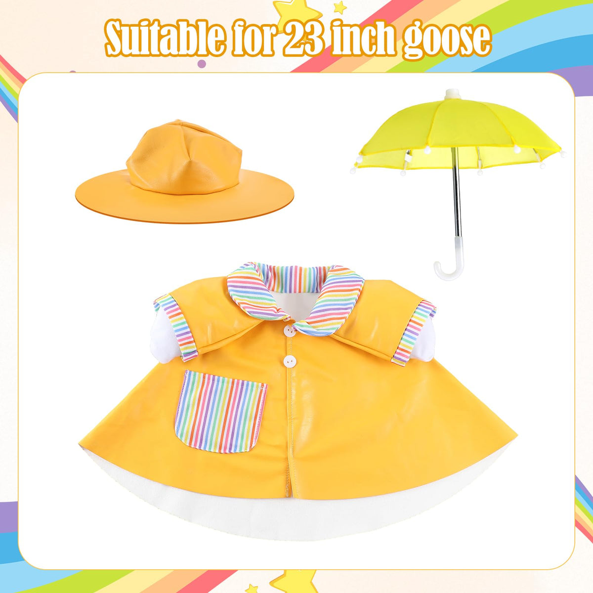 Arrowbash porch goose umbrella brightens outdoor spaces during showers.