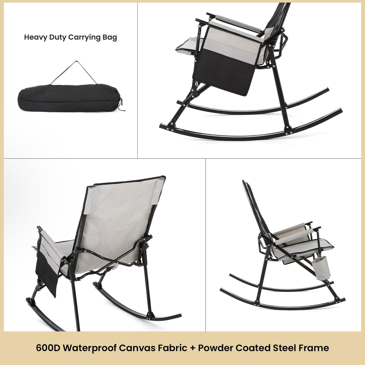 ARROWHEAD OUTDOOR 600D waterproof canvas fabric withstands rain and splashes outdoors.