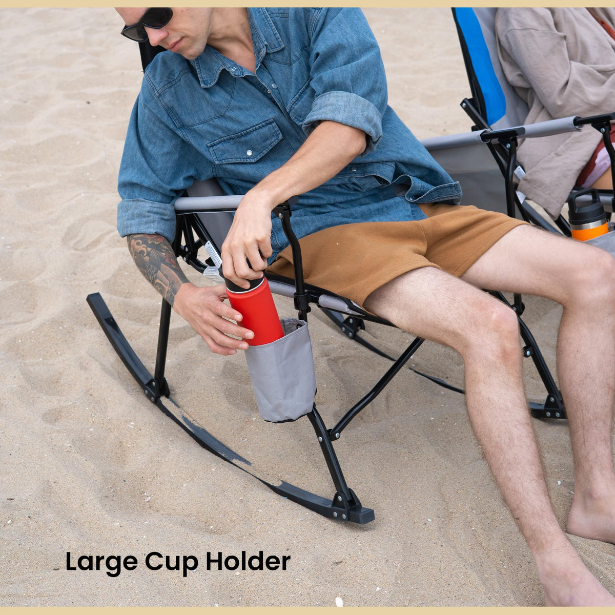 ARROWHEAD OUTDOOR high-back design supports comfortable seating on long days.