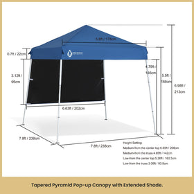ARROWHEAD OUTDOOR lightweight pop-up frame supports quick setup
