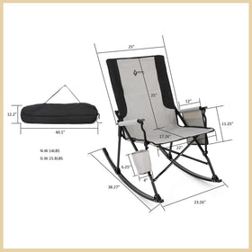 ARROWHEAD OUTDOOR relaxing rocking motion enhances outdoor lounging.