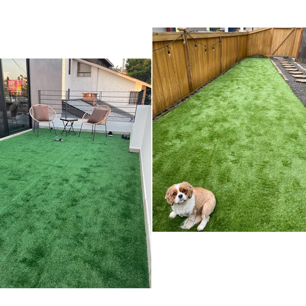 ARRYNTHEON residential and commercial turf tape use case in practical setting.