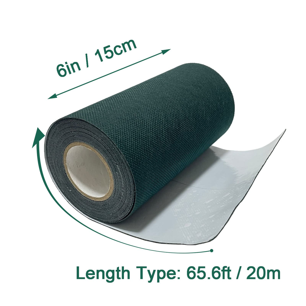 ARRYNTHEON self-adhesive turf tape adhesive-back demonstrates easy positioning on synthetic grass.