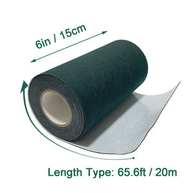 ARRYNTHEON self-adhesive turf tape adhesive-back demonstrates easy positioning on synthetic grass.