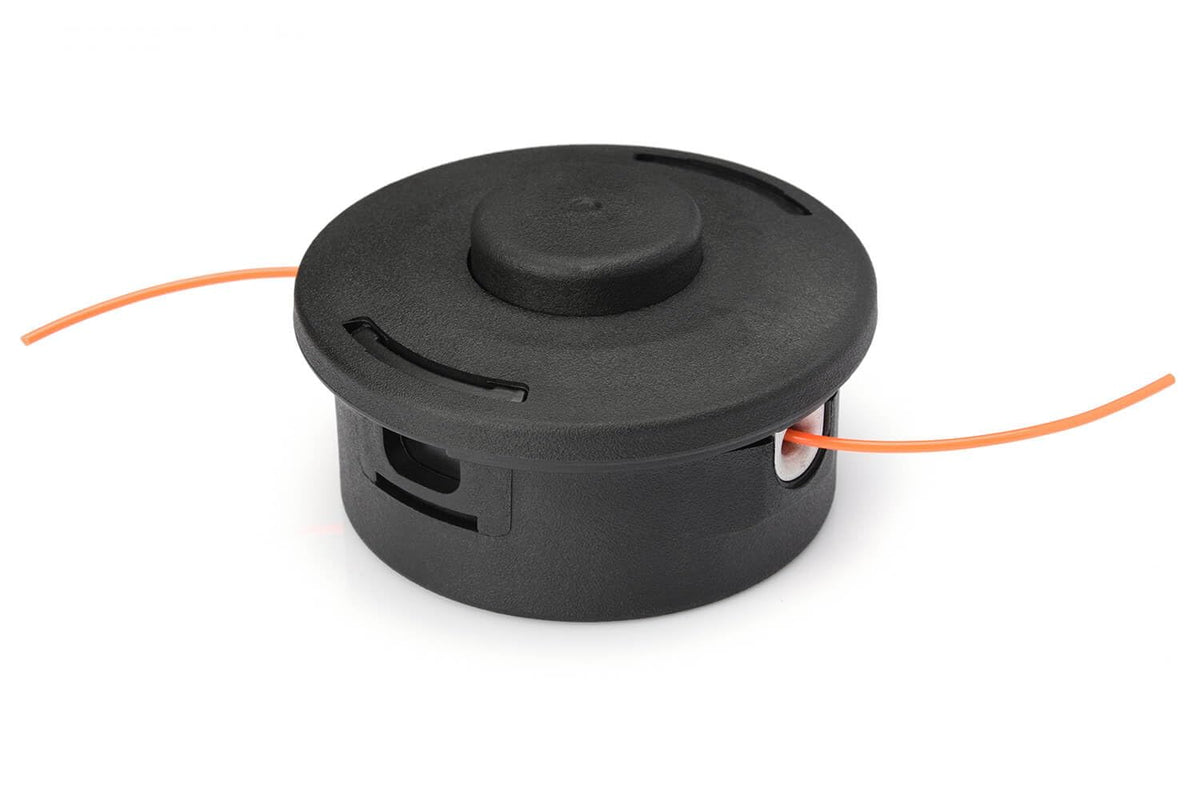 ARSKUOD bump-feed action illustration emphasizes quick string advance.