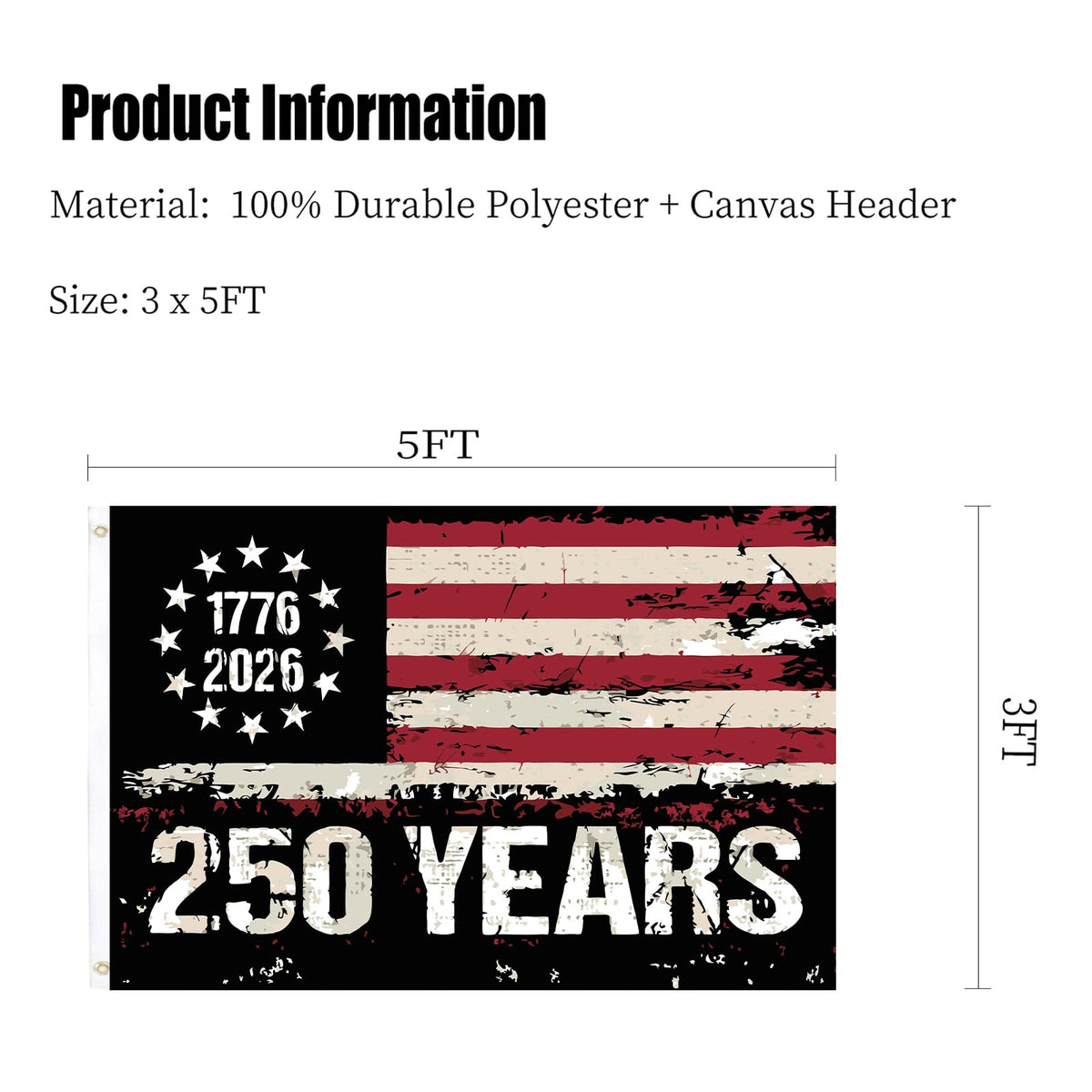 ARSOF 1776-2026 flag gift for veterans and history lovers
