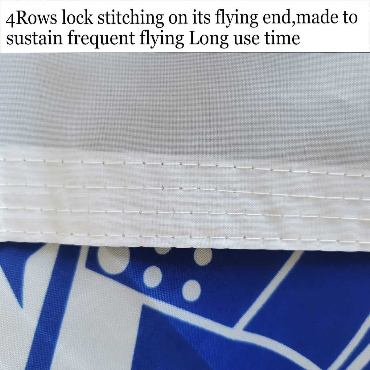 ARSOF outdoor flag featuring canvas header and reinforced stitching