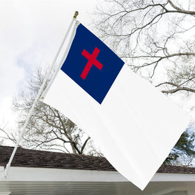 ARSOF Christian flag double-stitched edges boost durability in windy conditions