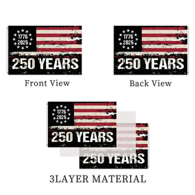 ARSOF double-sided 3-ply flag 210D highlights true reverse visibility