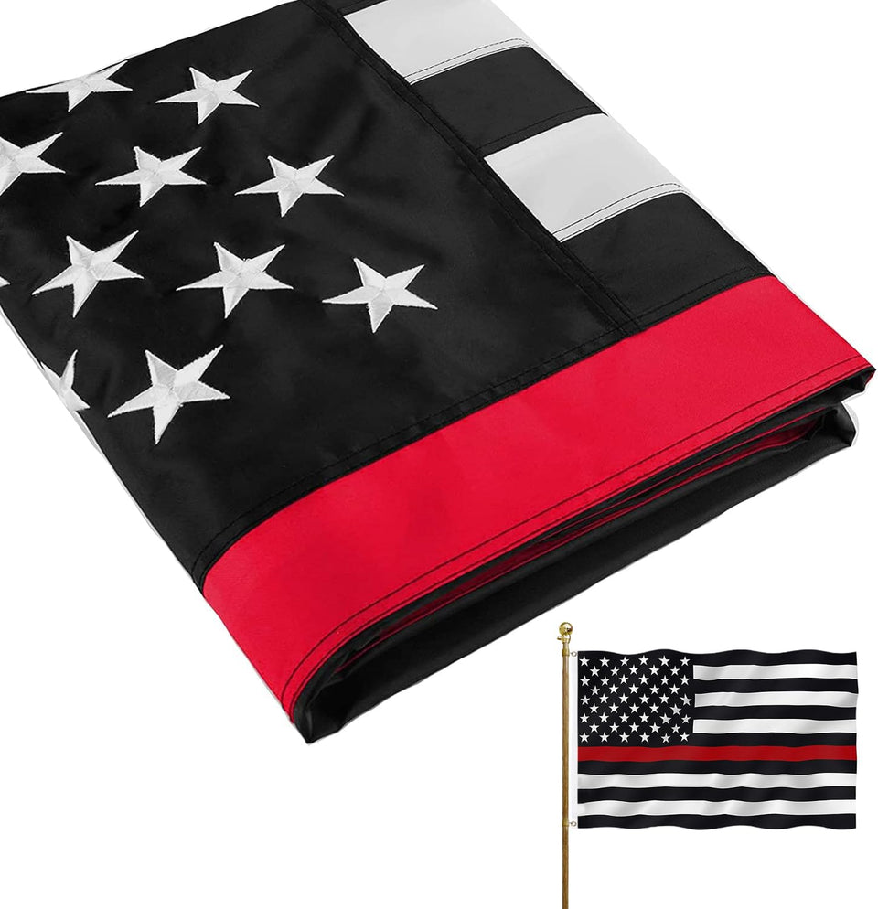 ARSOF embroidered thin red line flag 3x5 with dual-sided embroidery for outdoor display.