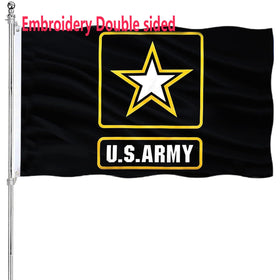 ARSOF embroidered US Army flag 3x5, double-sided for outdoor display