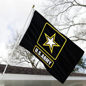 ARSOF heavy-duty US Army flag with 340D polyester for windy displays