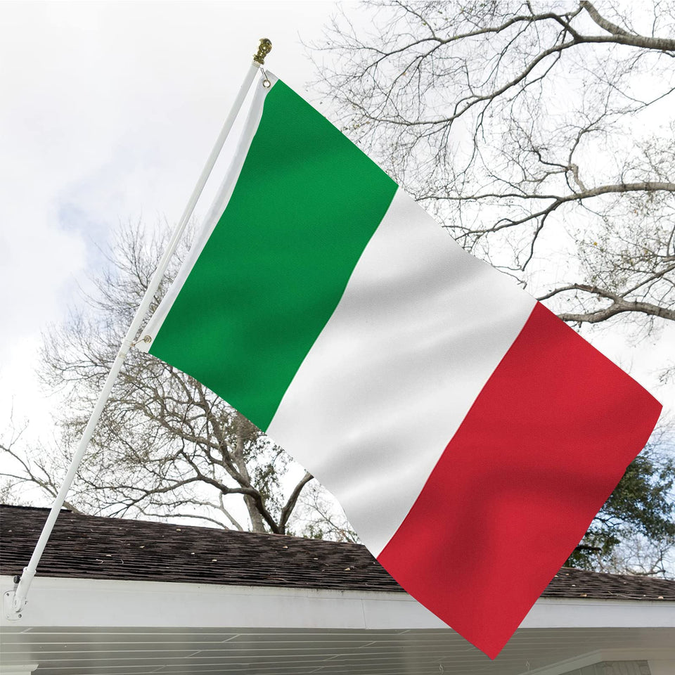 ARSOF Italy flag double-sided 3x5 for outdoor display with identical sides.