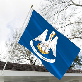 ARSOF Louisiana flag full-color print keeps vibrant outdoor appearance.