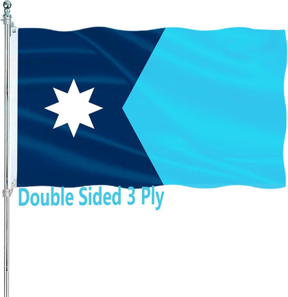 ARSOF Minnesota flag 3x5 front view with vivid outdoor colors.