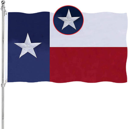ARSOF Texas flag 3x5 outdoor with embroidered stars for durability