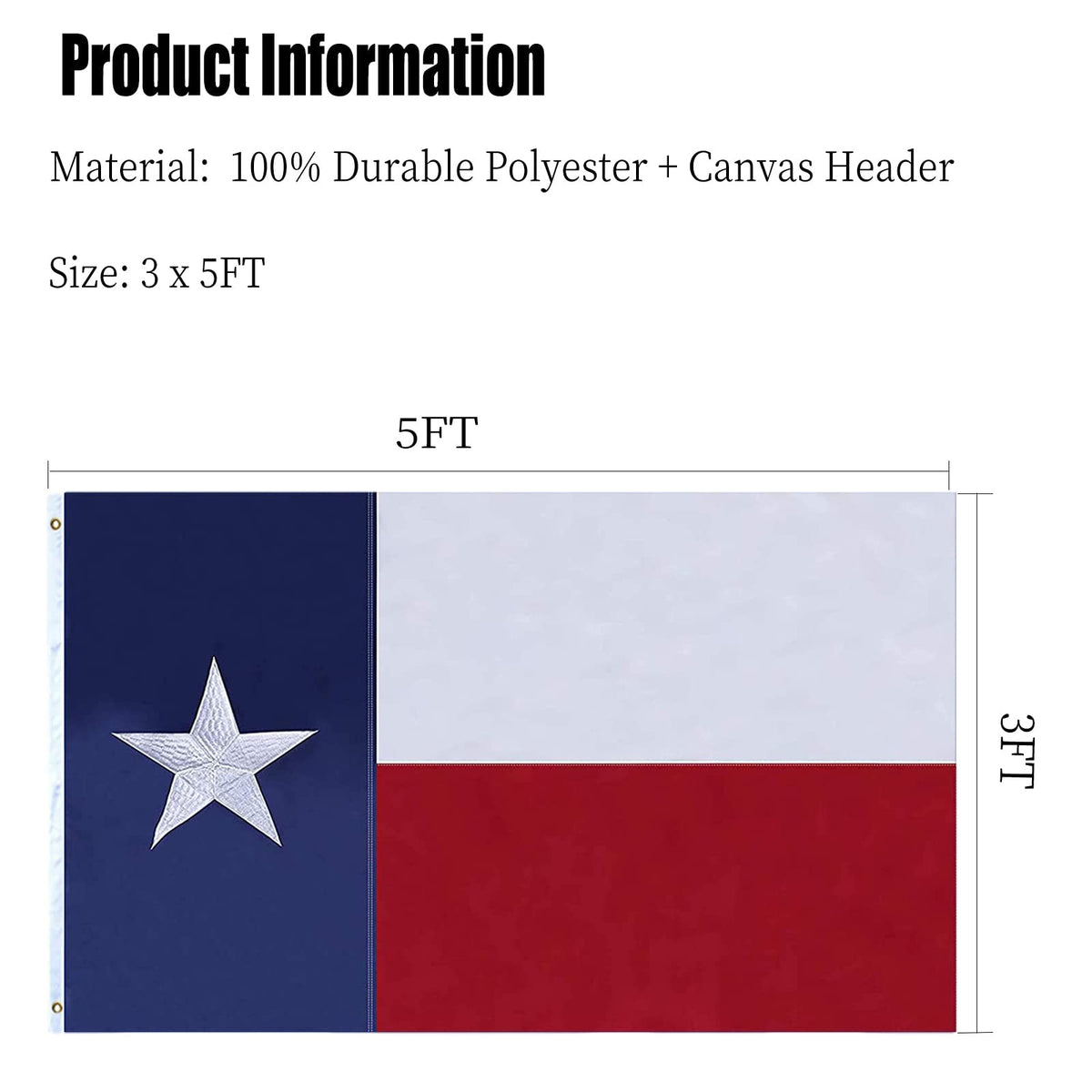 ARSOF Texas flag versatile for porch, garden, office or classroom use