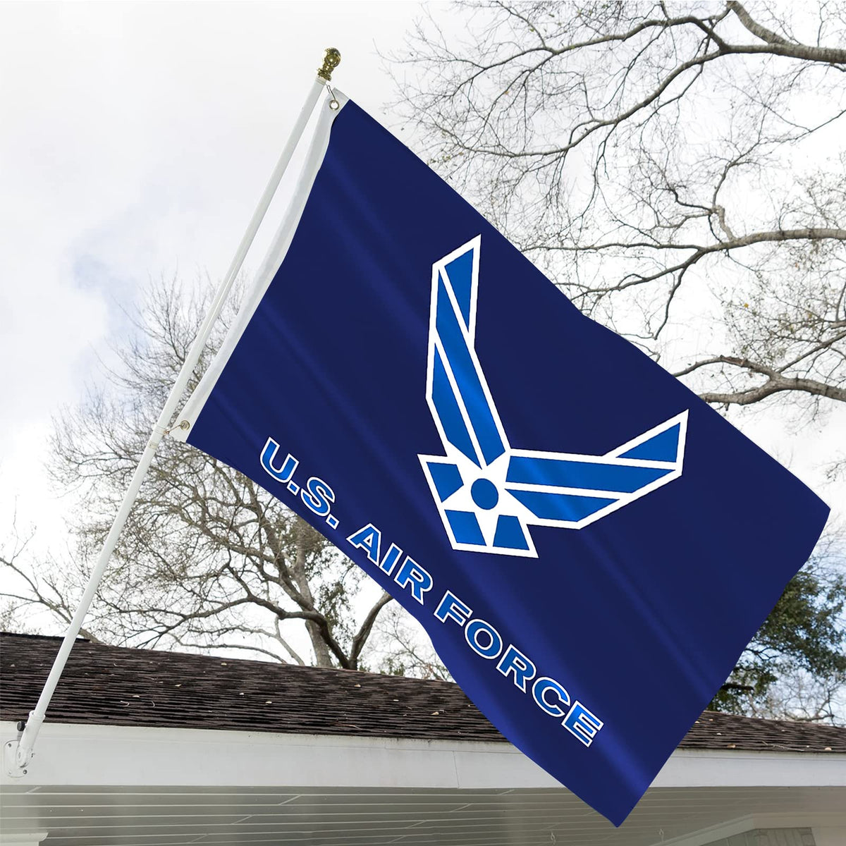 ARSOF flag close-up showing double stitching for durability.