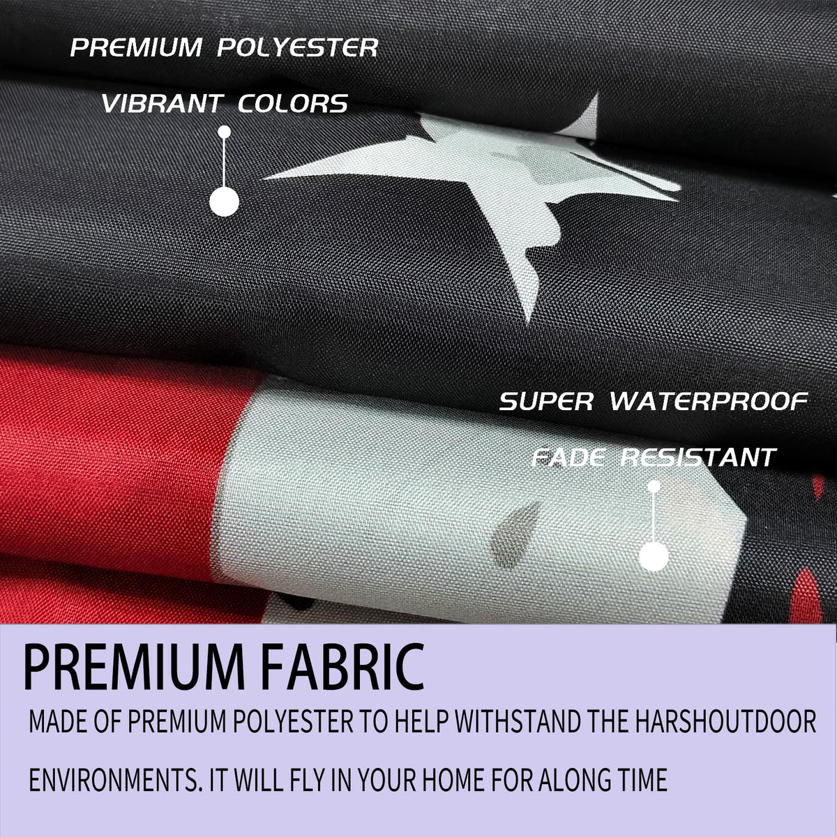 ARSOF weather-resistant flag maintains vivid colors in outdoor conditions