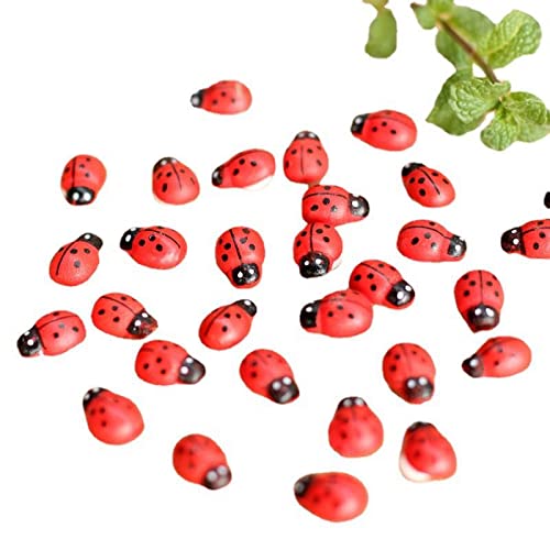 Art&Beauty self-adhesive ladybugs on leaves for quick garden accents