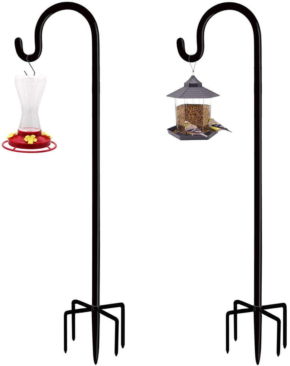 Artibear adjustable shepherd hook stand ready for quick setup in the garden