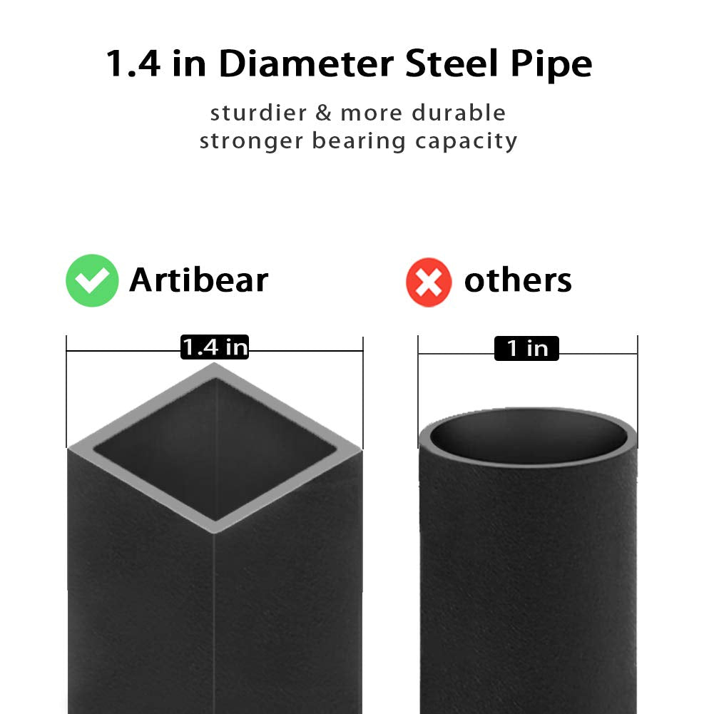 Artibear sturdy steel construction provides long-lasting, rustproof storage.