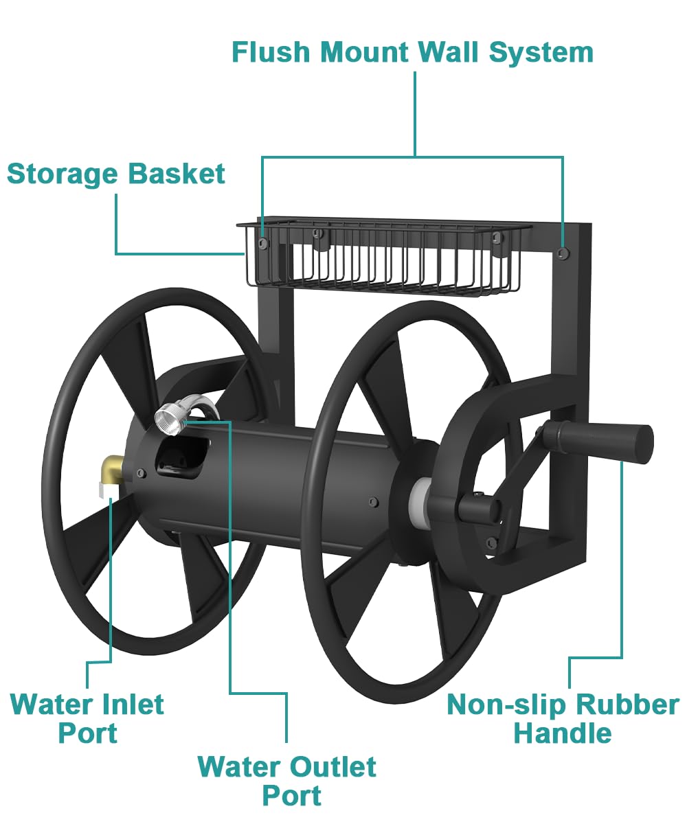 Artigarden detachable storage basket keeps nozzles and gloves organized.