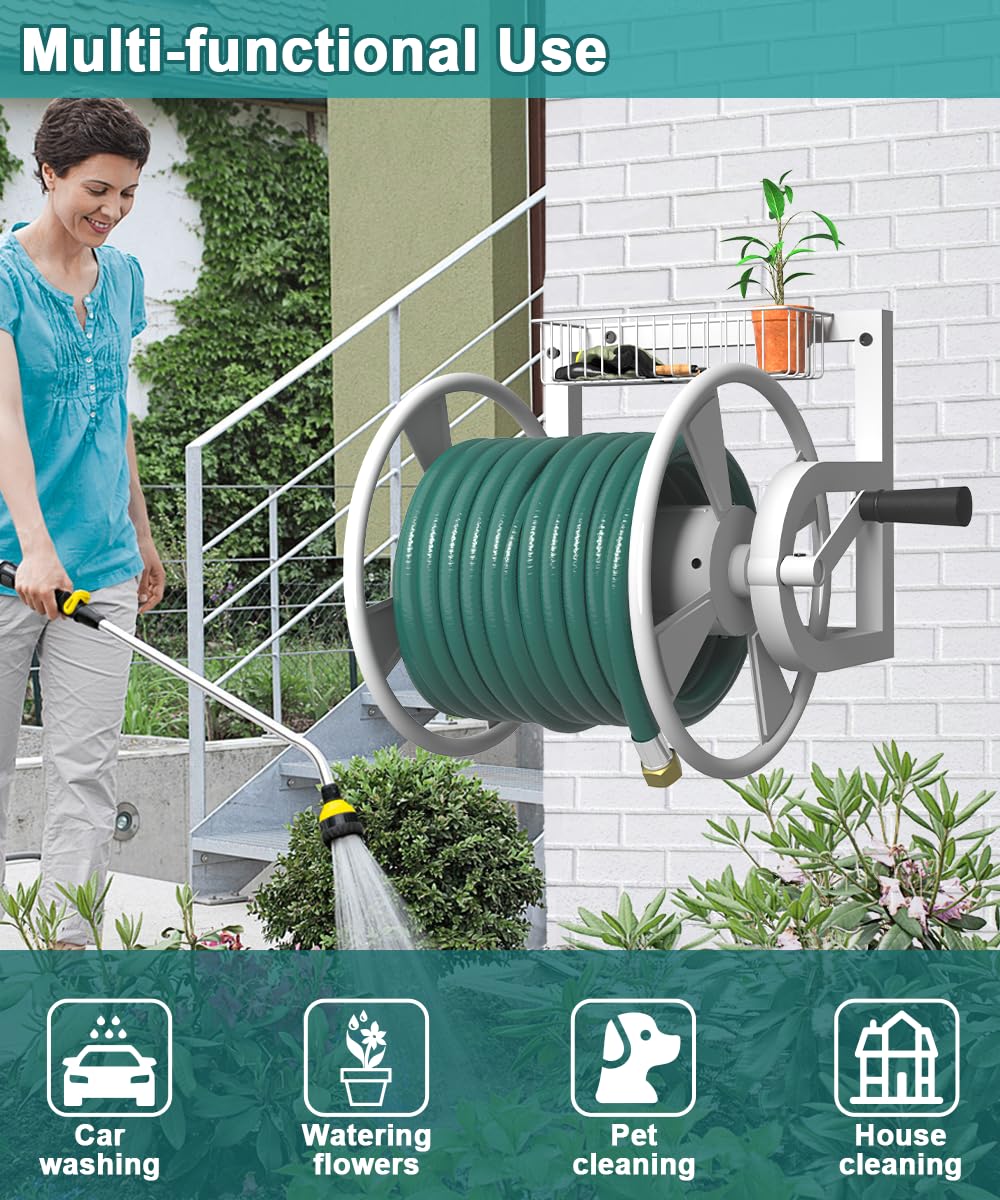 Artigarden detachable storage basket keeps tools organized.