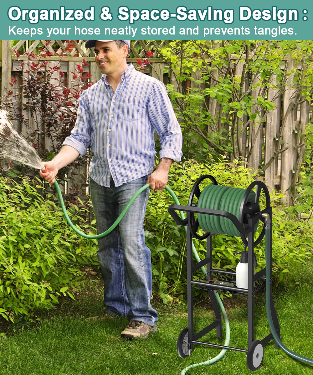 Artigarden hand-crank and leak-free outlet for smooth winding and watering