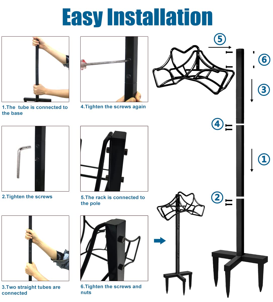 Artigarden hose holder in use in garden, keeps hoses organized and ready.