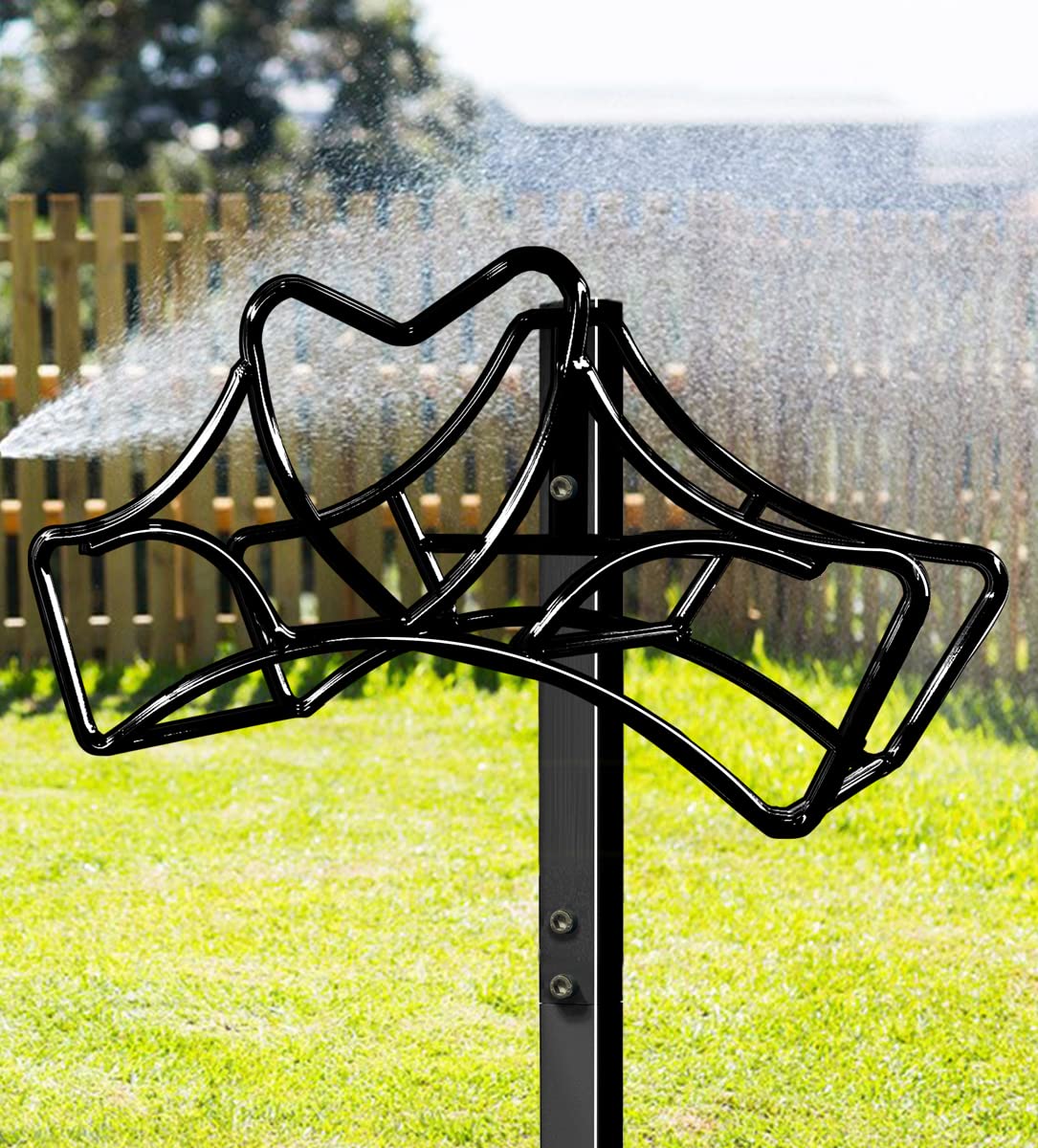 Artigarden hose holder stand tall height provides easy hose access in the garden.