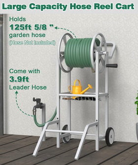 Artigarden cart features built-in basket for nozzles and tools