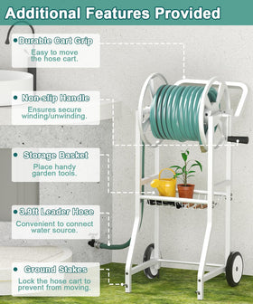 Artigarden cart secured with ground stakes for stable outdoor use.