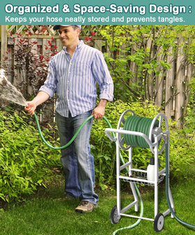 Artigarden hand crank with leak-free outlet ensures smooth operation during watering.