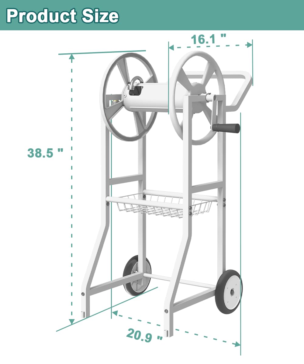 Artigarden built-in basket stores nozzles and small tools for convenience.