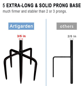 Artigarden bird feeder hanger supports easy outdoor display of feeders