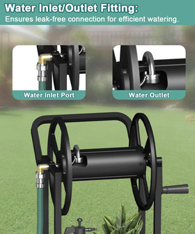 Artigarden two-wheel design offers easy mobility across lawns