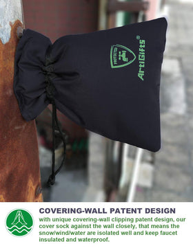 ArtiGifts Pro cover lies against the wall, secures against wind and snow.