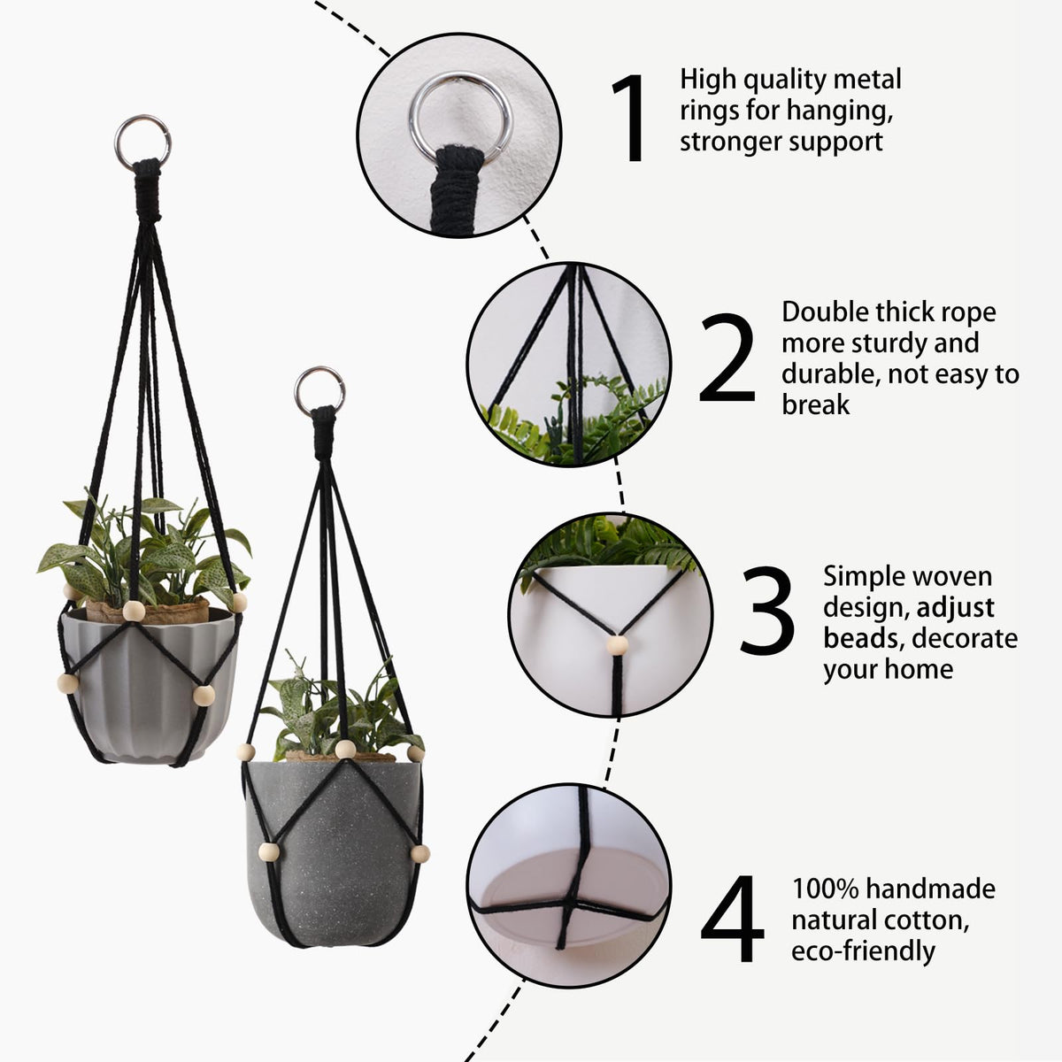 Artilady boho wall decor planter — adds texture and warmth to rooms