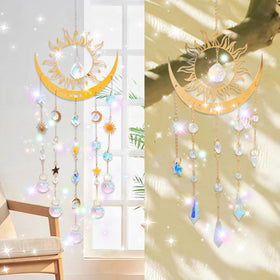 Artilady indoor sun catcher dispersing color in bright kitchen or living room
