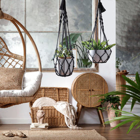 Artilady macrame hanging planter boho indoor decor with hooks