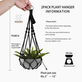 Artilady window wall decor macrame planter adds lightweight charm