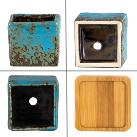 ARTKETTY desk decor pots for a tidy workspace and windowsill display